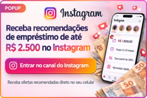 Receba recomendações de empréstimo de até R$ 2.500 no Instagram